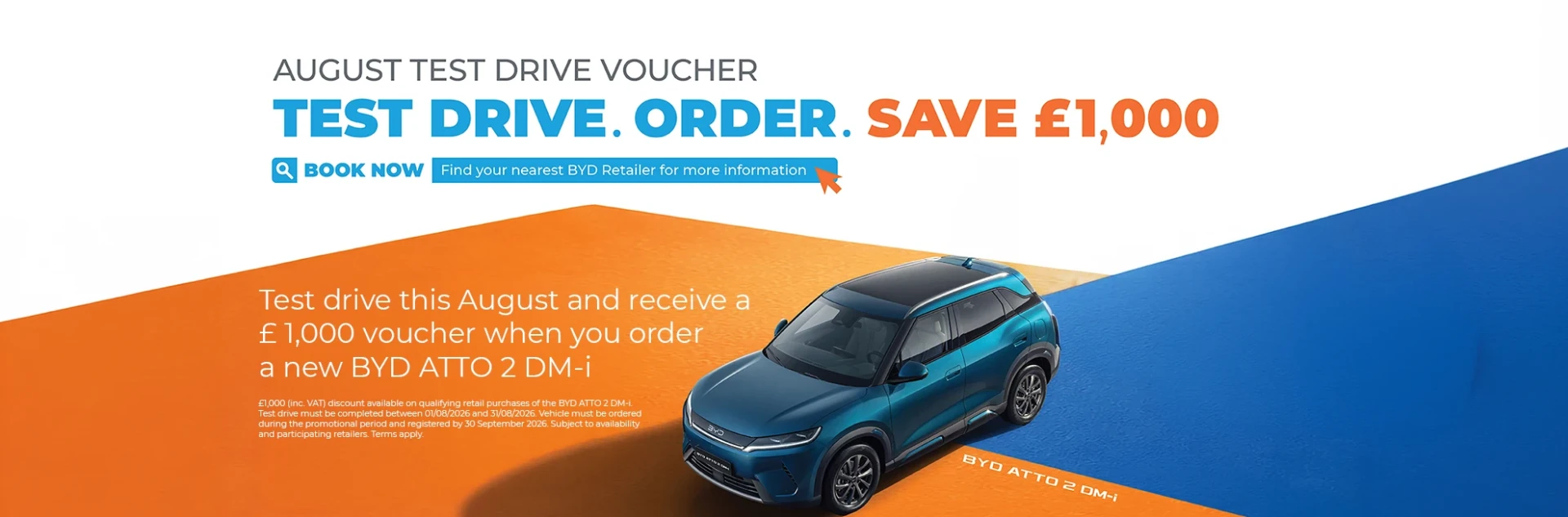 Book Your BYD £1,000 Test Drive