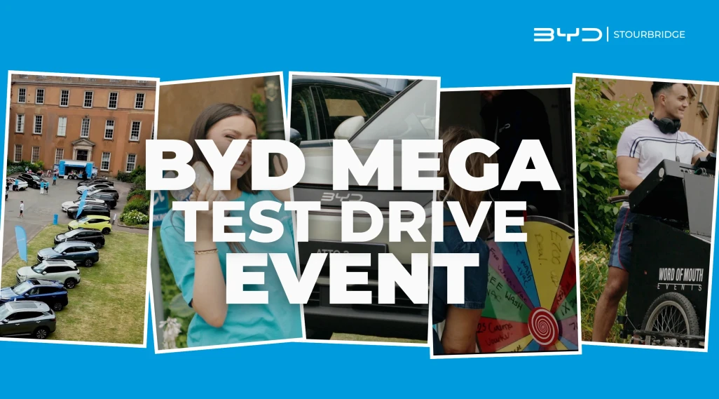 BYD Stourbridge MEGA Test Drive Event at Himley Hall.
