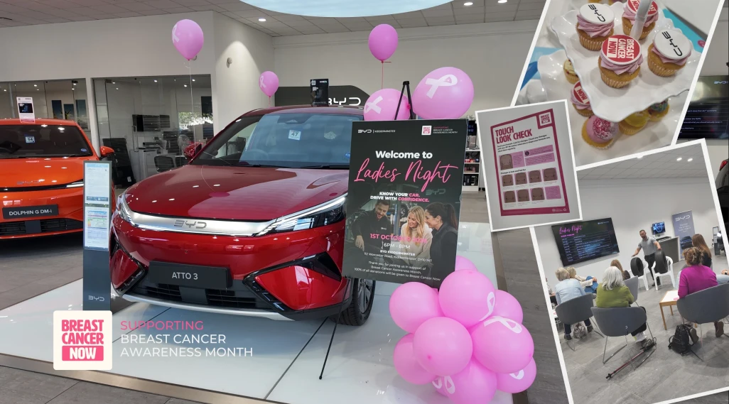 BYD Kidderminster Ladies Night Raises £200 for Breast Cancer Now