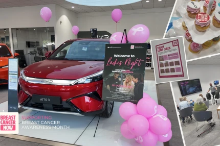 BYD Kidderminster Ladies Night Raises £200 for Breast Cancer Now