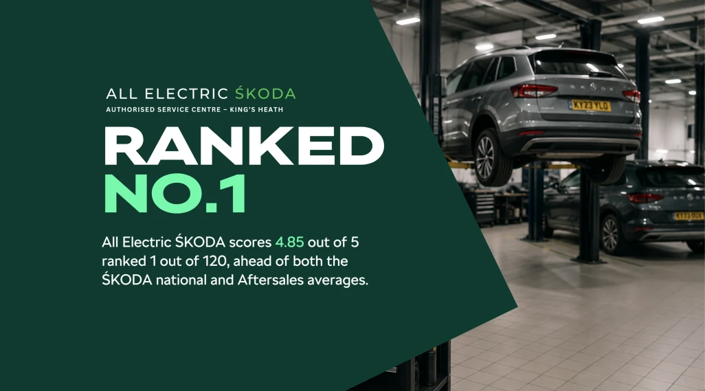 All Electric Škoda Ranked No.1 for Customer Satisfaction