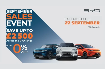 BYD September Sales Event: Save Up to £2,500 on a New BYD