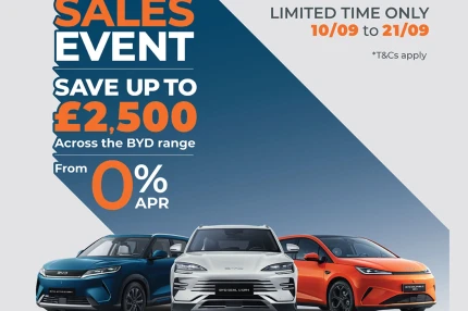 BYD September Sales Event: Save Up to £2,500 on a New BYD