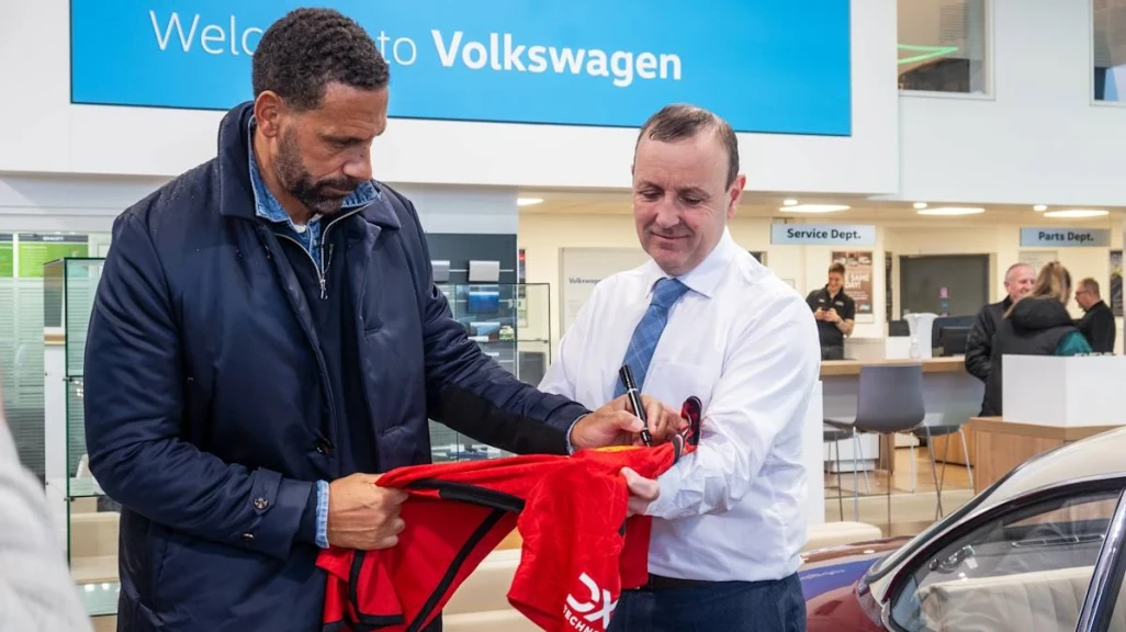 Rio Ferdinand visits Connolly's Ballina