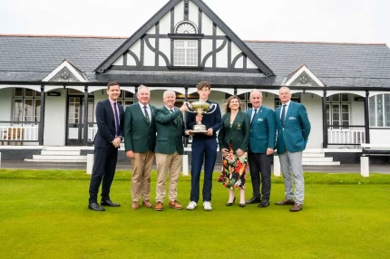 Dylan Holmes becomes the youngest winner of the Connolly Motor Group West of Ireland Championship since Rory McIlroy