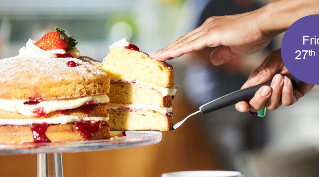 Your invitation to the BIGGEST coffee morning with the BIGGEST cake!