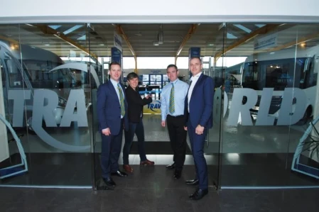 Hymer Group Representatives Attend Grand Opening of Travelworld Showrooms