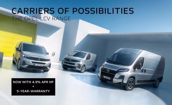 Finance from 4.9% on the Opel 262 Commercial Range