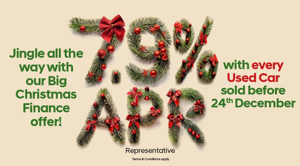 7.9% APR Representative on Every Used Car — This Christmas at John Banks!