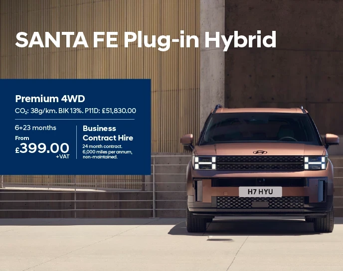 SANTA FE Hybrid Plug-In Hybrid Business Contract Hire Offer