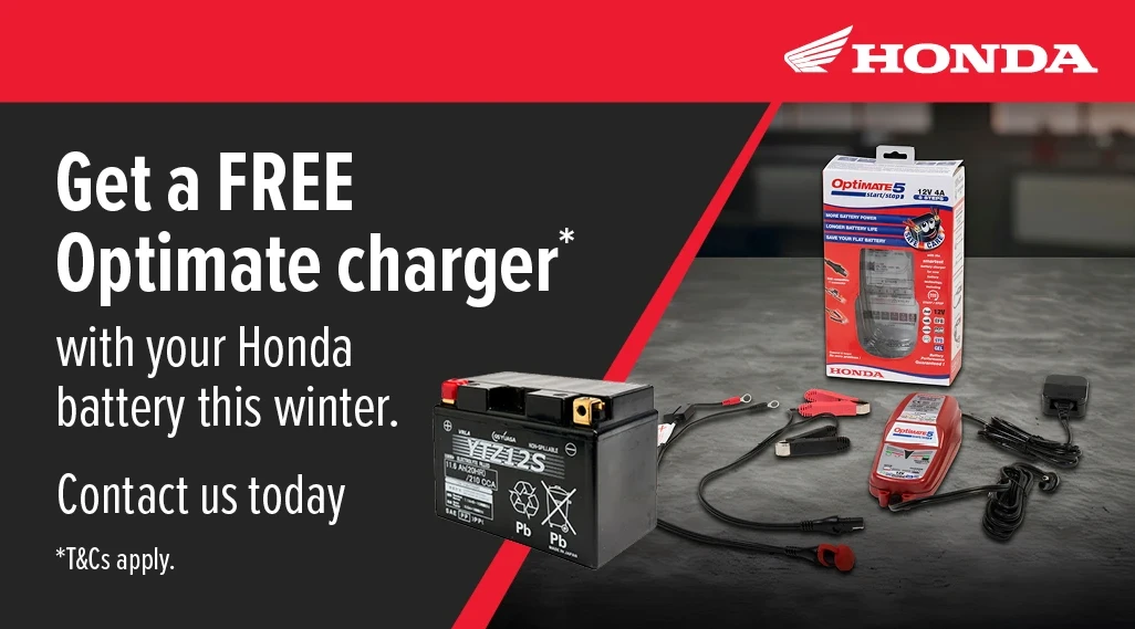 Get a FREE Optimate Charger