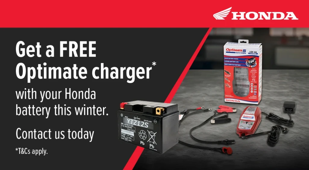 Get a FREE Optimate Charger