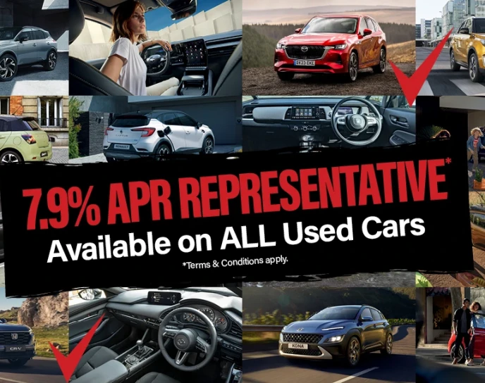 7.9% APR on all Used Cars