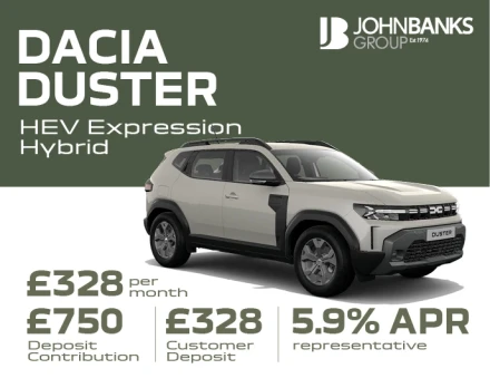 Dacia Duster HEV Expression Hybrid 155 MY26 Current Offer