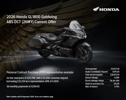 Honda GL1800 Goldwing ABS DCT (26MY) Current Offer