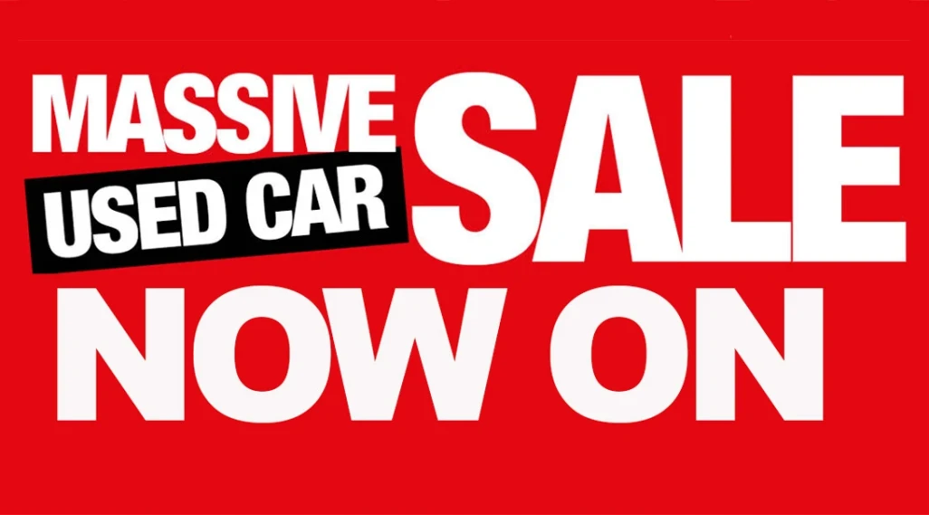 Massive Used Car Sale