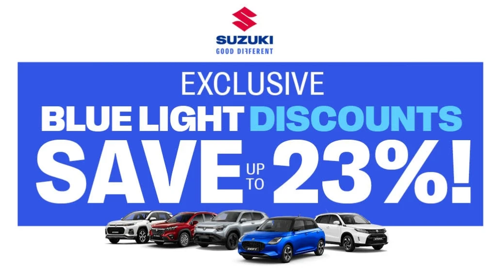 Suzuki Blue Light and Corporate Offers Now available | This is the time to buy | John Banks Suzuki