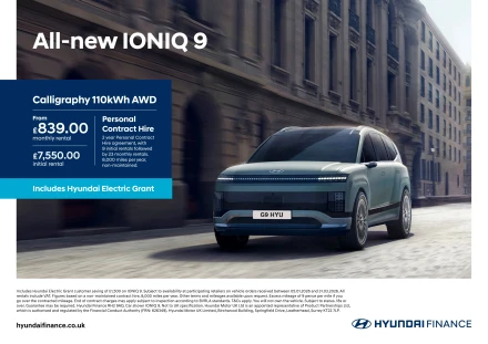 Hyundai IONIQ 9 Calligraphy 110kWh AWD | Personal Contract Hire Offer