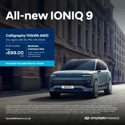 Hyundai IONIQ 9 Calligraphy 110kWh AWD | Business Contract Hire Offer - New Vehicles