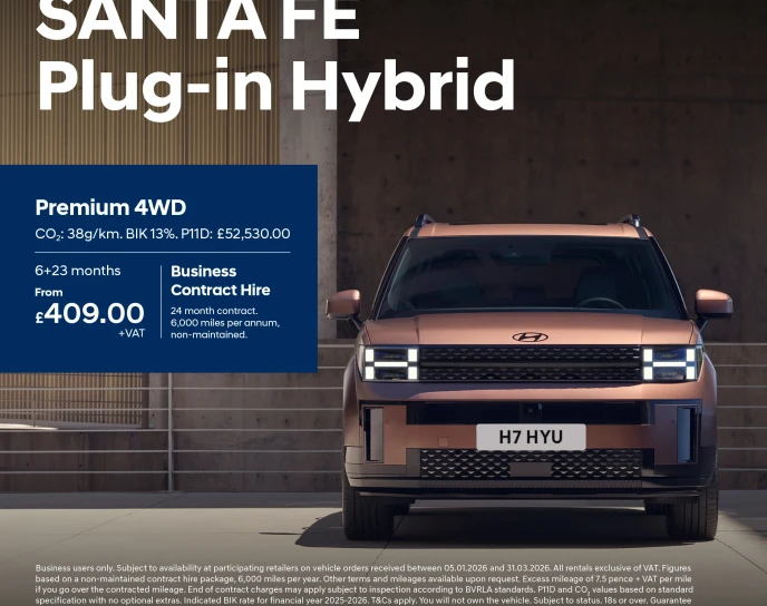 SANTA FE Hybrid Plug-In Hybrid Business Contract Hire Offer