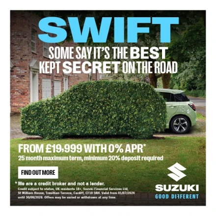 Suzuki Swift Mild Hybrid Motion PCP 0% Finance