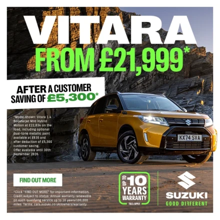 Suzuki Vitara 1.4 Mild Hybrid Motion - From £21,999