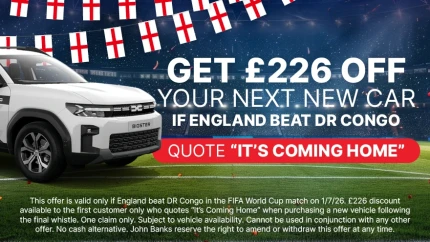 John Banks Dacia World Cup Winning Offer
