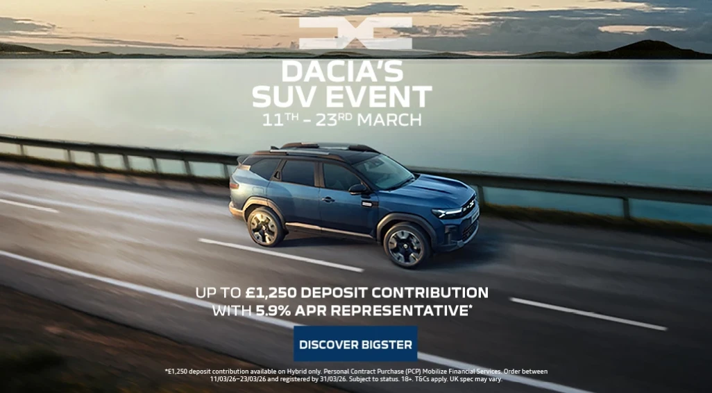 John Banks Dacia SUV Event | 11th - 23rd March