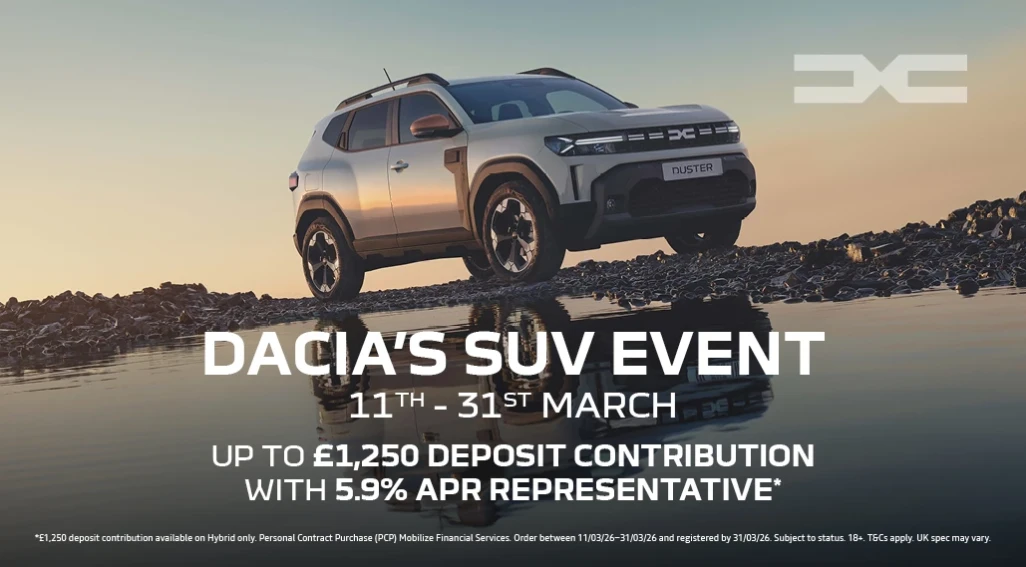 John Banks Dacia SUV Event | 11th - 31st March