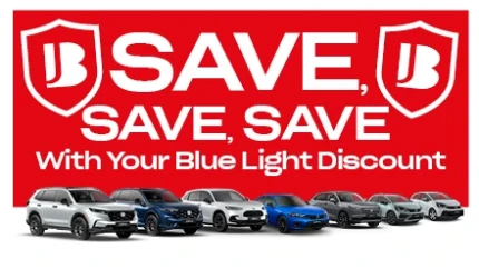 Blue Light Discount | Available at John Banks Honda at Bury St Edmunds, Cambridge, Ipswich and Colchester