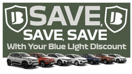 Blue Light Discount | Available at John Banks Dacia at Cambridge, Ipswich and Colchester