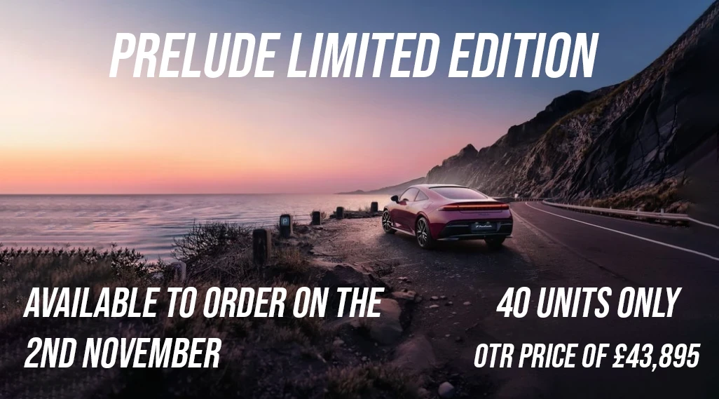 Honda Prelude Limited Edition Orders Available