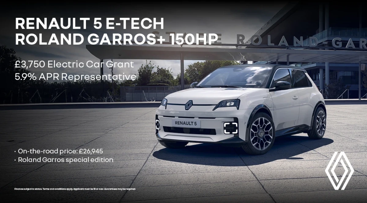 Renault 5 Roland Garros+ 150 hp comfort range