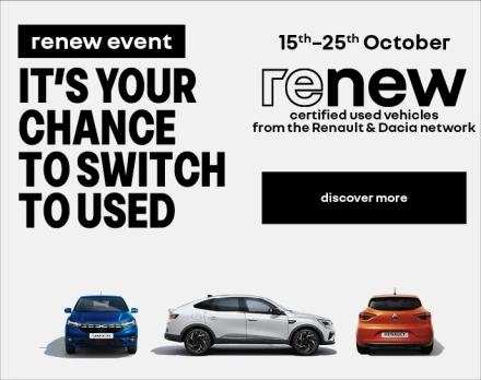 Renew Used Car Event – 15th to 25th October 2026