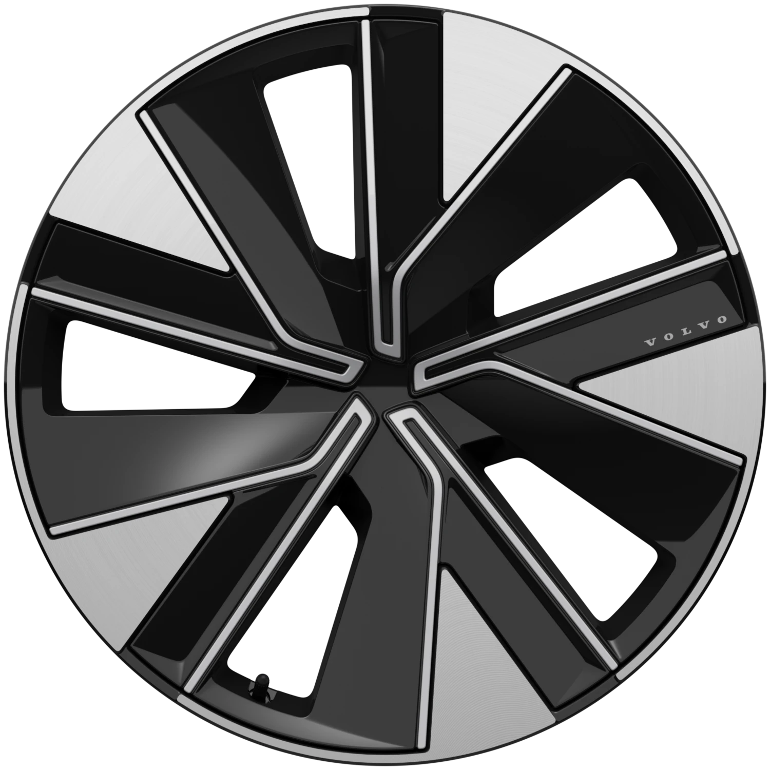 21″ 5-spoke glossy black diamond cut