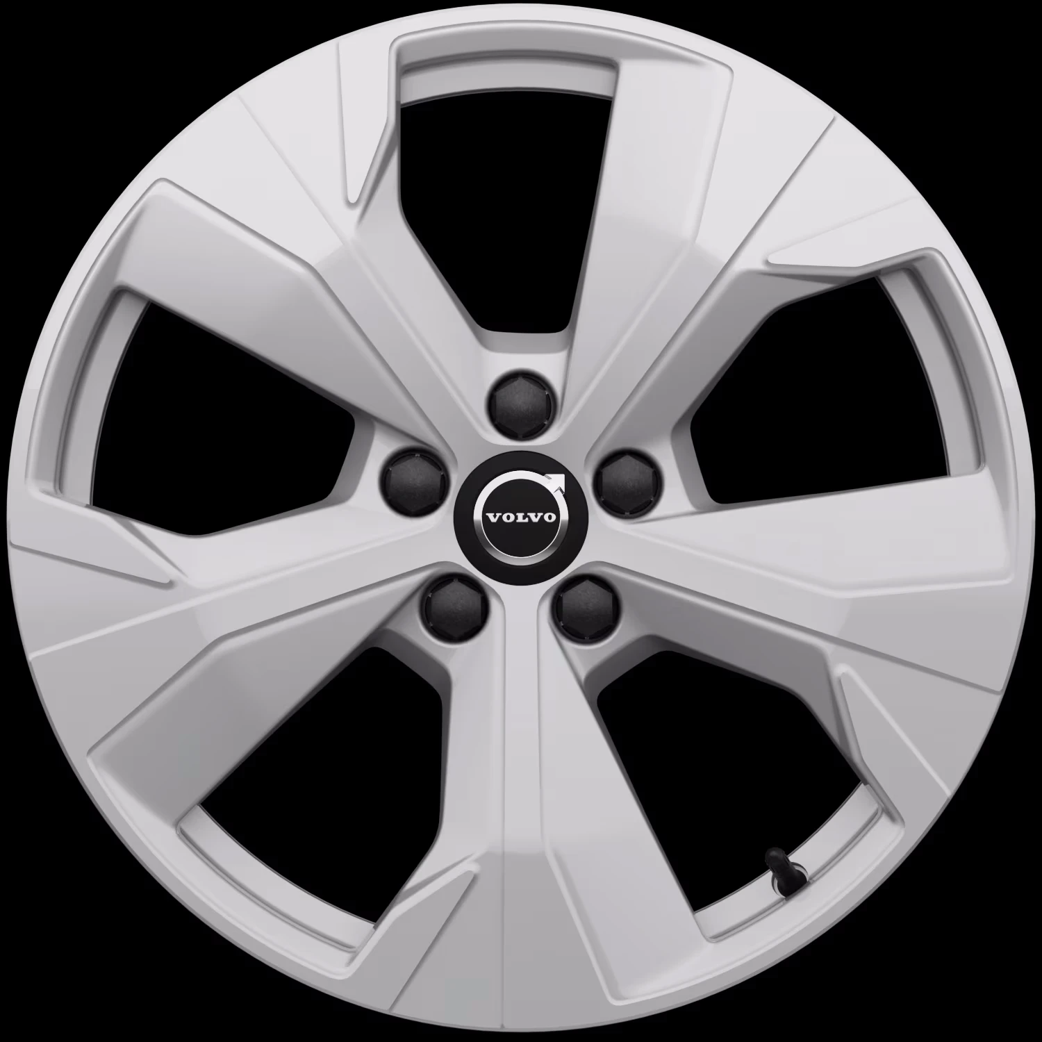 18″ 5-spoke glossy silver