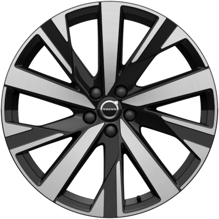 20″ 5-multi spoke glossy black diamond cut