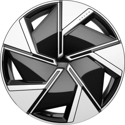 22″ 5-spoke glossy black diamond cut