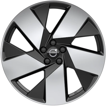 20″ 5-Spoke Black Diamond Cut