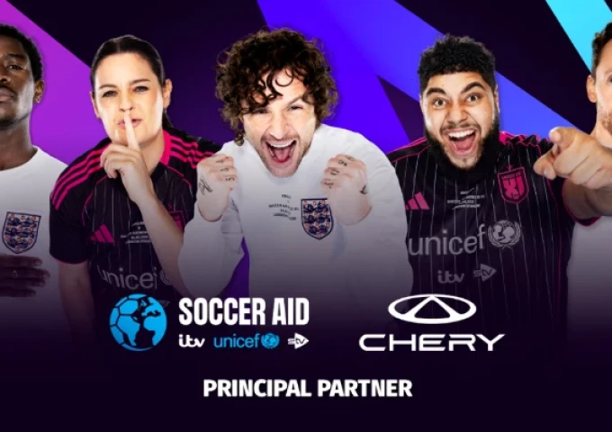 CHERY UK Becomes a Principal Partner of Soccer Aid for UNICEF 2026