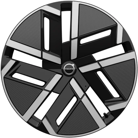 21″ 5-spoke glossy black/matt graphite diamond cut