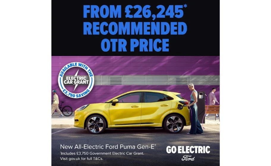 The All-New Ford Puma Gen-E: Affordable Electric Driving at Sandicliffe Ford Nottingham, Leicester & Loughborough