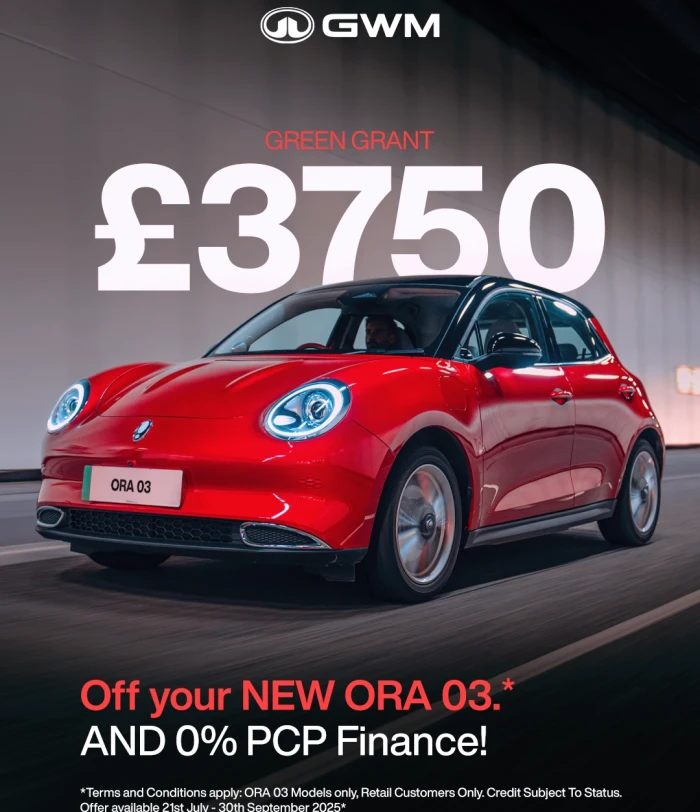 £3,750 Government ‘Green Grant’ Now Available on the ORA 03
