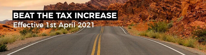 What is the April 2021 Road Tax (VED) increase?