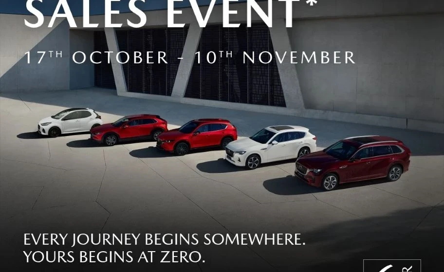 Drive Away a New Mazda with 0% Finance and £1,000 Deposit Contribution – This Autumn at Sandicliffe Mazda