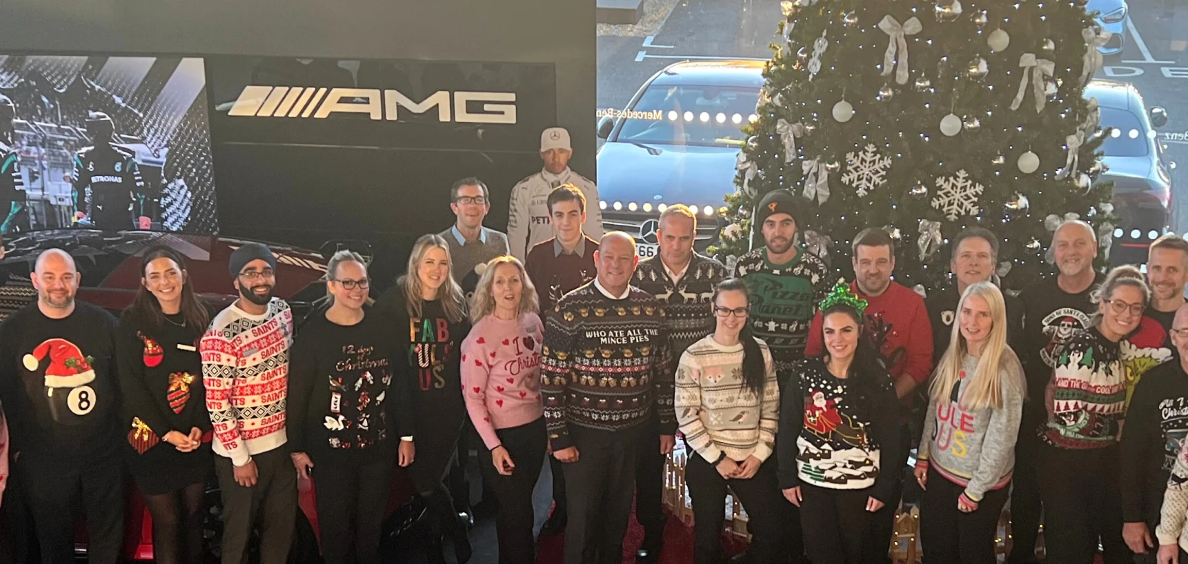 Christmas Jumper day at Sandown