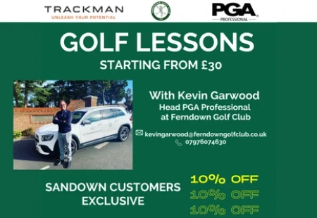 10% off Golf Lessons at Ferndown Golf Club