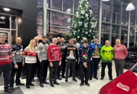 Christmas Jumper day at Sandown
