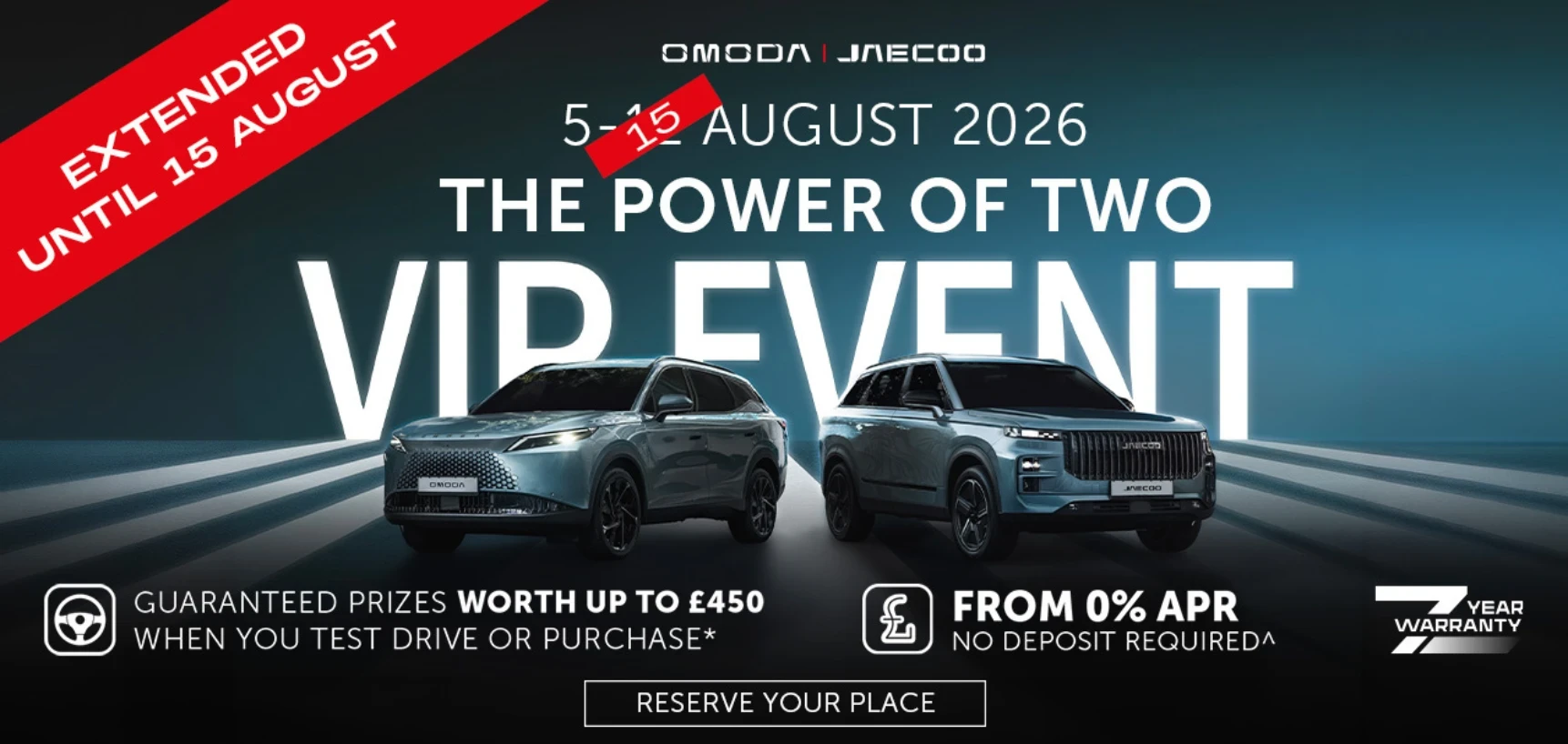 OMODA JAECOO VIP Sales Event 2026