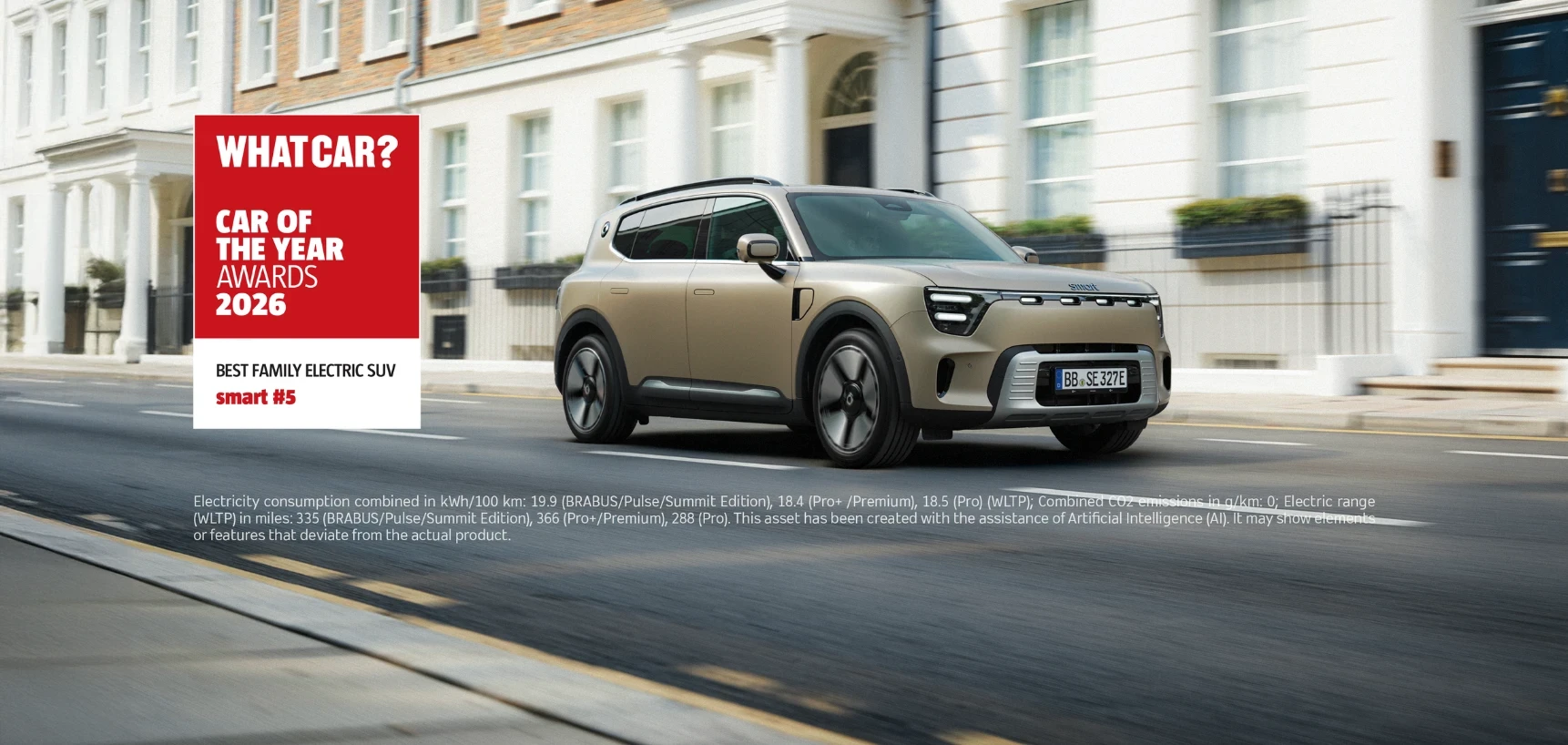 smart #5 Crowned Family Electric SUV of the Year